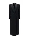 Dolce & Gabbana Black Virgin Wool Blend Coat In Nero