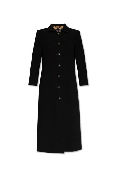 Dolce & Gabbana Cappotto Single In Black