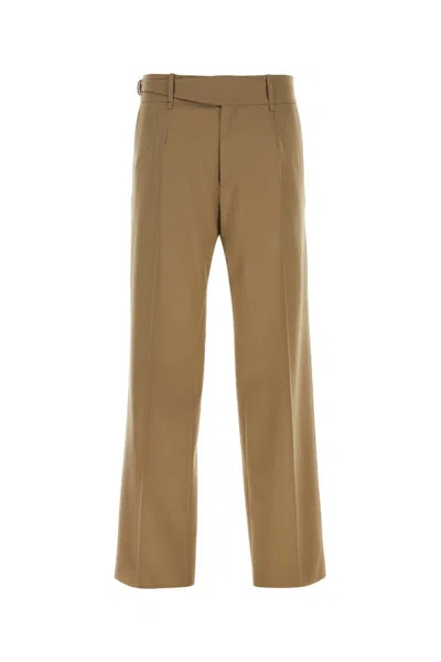 DOLCE & GABBANA DOLCE & GABBANA CAPPUCCINO STRETCH WOOL PANT