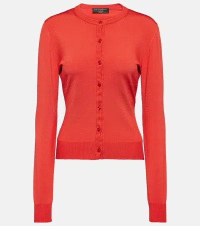 Dolce & Gabbana Capri Cardigan In Red