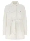 Dolce & Gabbana Jacket With Belted Waist And Chest Pockets