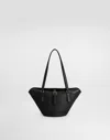 Dolce & Gabbana Leather Capri Shoulder Bag In Black