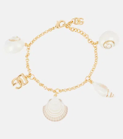 Dolce & Gabbana Capri Dg Charm Bracelet In Oro