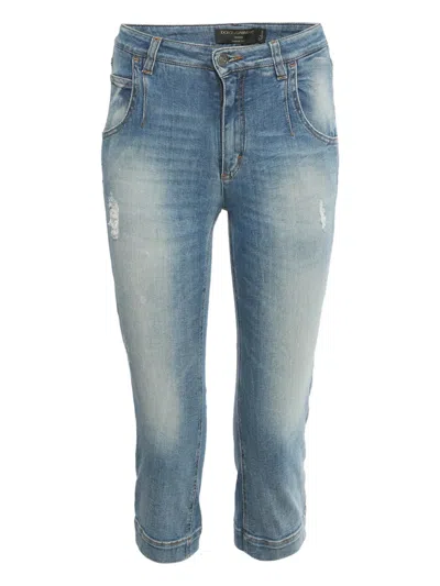 Pre-owned Dolce & Gabbana Capri Jeans In Blue