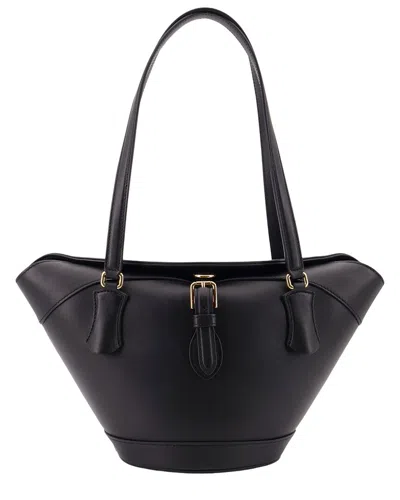 Dolce & Gabbana Capri Leather Shoulder Bag In Black