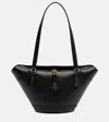 Dolce & Gabbana Capri Medium Leather Tote Bag In Black