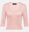 DOLCE & GABBANA CAPRI POINTELLE SILK jumper