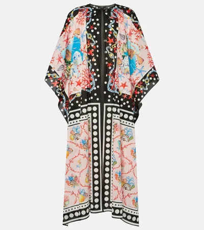 Dolce & Gabbana Capri Printed Cotton Kaftan In Multicoloured