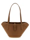 Dolce & Gabbana Brown Shoulder Bag With Two Top Handles And Buckle Closure On The Front In Leather Woman