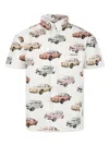 Dolce & Gabbana Car Print Short-sleeved Shirt In Neutrals