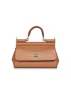 Dolce & Gabbana Women Caramel Small Sicily Handbag