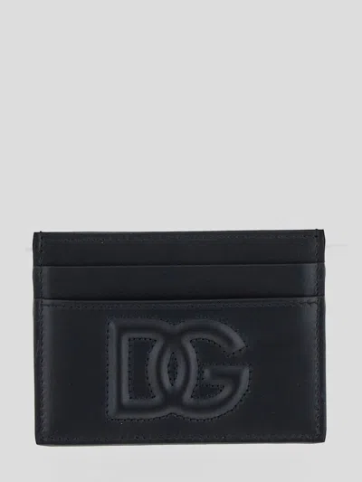 Dolce & Gabbana Signature Logo Card Holder In Black
