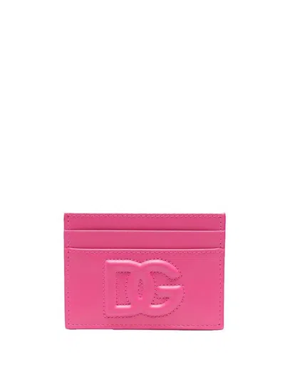 Dolce & Gabbana Card Holder With Embossed Logo In Multicolor