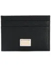 Dolce & Gabbana Women Leather Credit Card Case In Black