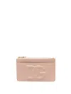 Dolce & Gabbana Dg Logo Leather Card Holder In Nero