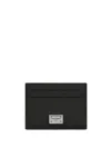 Dolce & Gabbana Card Holder With Logo Plaque In Black