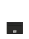 Dolce & Gabbana Card Holder With Logo Plaque In Black