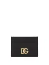 Dolce & Gabbana Card Holder With Logo Plaque In Black