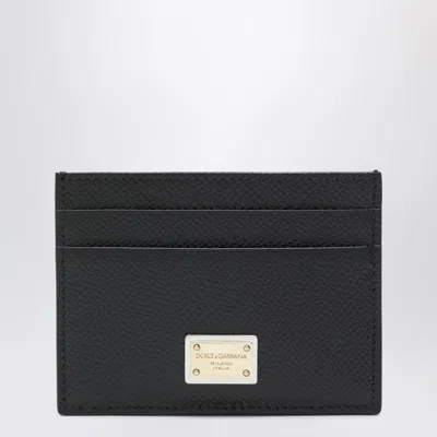 DOLCE & GABBANA DOLCE & GABBANA CARD HOLDER WITH LOGO PLAQUE