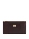 Dolce & Gabbana Card Holder With Logo Plaque Dolce E Gabbana In Brown