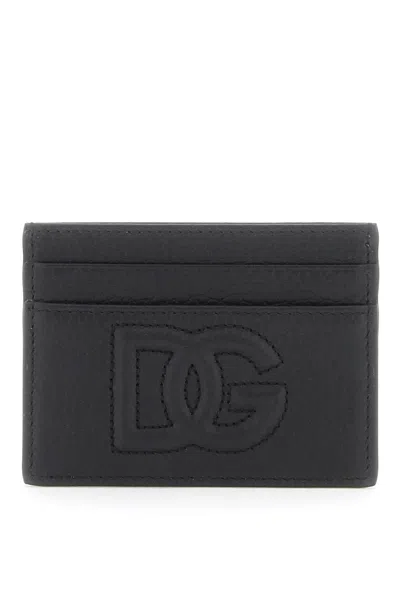 Dolce & Gabbana Cardholder With Dg Logo In Black