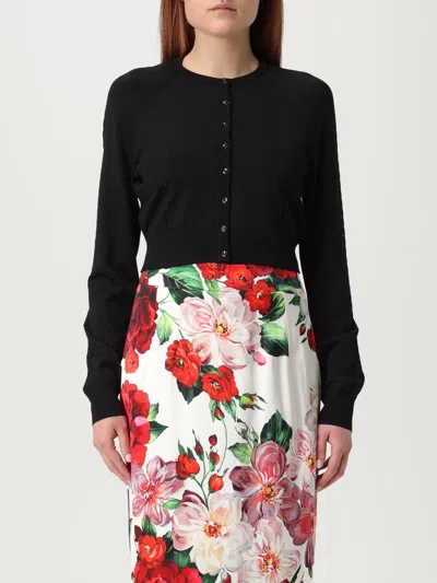 DOLCE & GABBANA CARDIGAN DOLCE & GABBANA WOMAN COLOR BLACK,G83147002