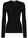 Dolce & Gabbana Long Sleeve Ribbed Knit Cardigan In Blue