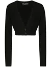 Dolce & Gabbana Long-sleeved Cardigan In Black  