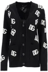 Dolce & Gabbana Jacquard Logo Knit Long Cardigan