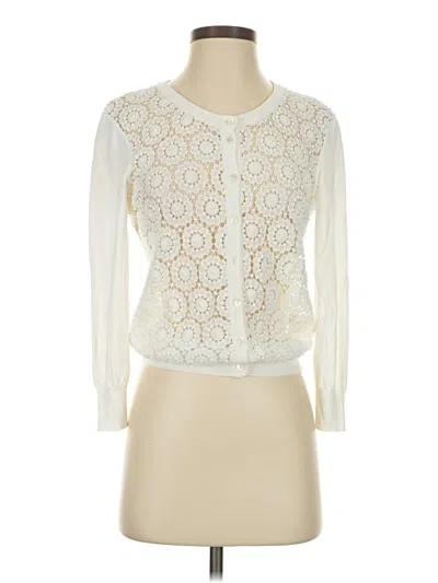 Pre-owned Dolce & Gabbana Cardigan Sweater In White