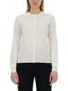 Dolce & Gabbana Cardigan With Lace Inlays In White
