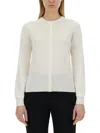 Dolce & Gabbana Cardigan With Lace Inlays In White