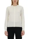 Dolce & Gabbana Cardigan With Lace Inlays In White