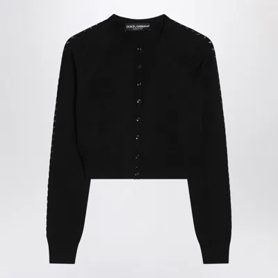 DOLCE & GABBANA DOLCE & GABBANA CARDIGAN WITH PUNCHED DETAILS