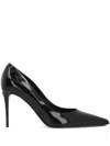 Dolce & Gabbana Stiletto Heel Patent Finish Pointed Toe Pumps