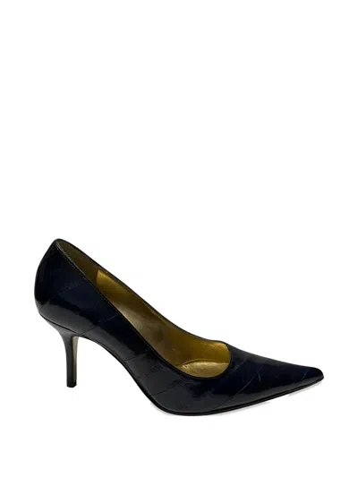 Pre-owned Dolce & Gabbana Cardinale Pointed Pumps In Black