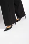 Dolce & Gabbana Tortoiseshell-print Patent Leather Slingbacks In Black