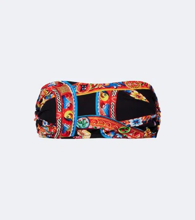Dolce & Gabbana Caretto Bandeau Top In Multi