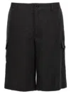 Dolce & Gabbana Cargo Bermuda Shorts In Black