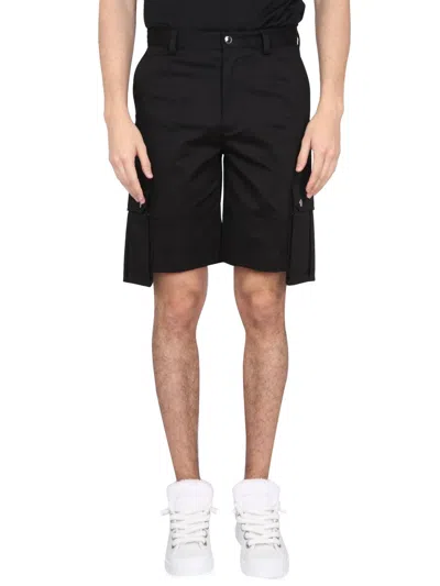 Dolce & Gabbana Cargo Bermuda Shorts In Black