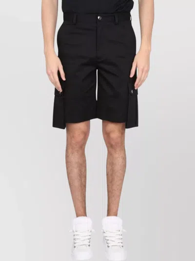 Dolce & Gabbana Cargo Bermuda Shorts Featuring Multiple Pockets In Black