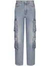 Dolce & Gabbana Cotton Denim Cargo Jeans In Blue
