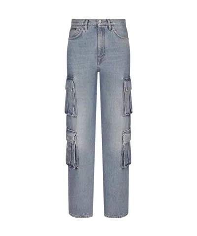 Dolce & Gabbana Cargo-cut Jeans In Gray