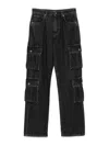 Dolce & Gabbana Cargo Trousers Featuring Wide Leg And Pockets In Black