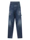 Dolce & Gabbana Dark Blue Solid Jeans In Blue