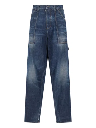 Dolce & Gabbana Cargo Jeans In Blue