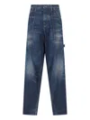 Dolce & Gabbana Dark Blue Solid Jeans In Blue