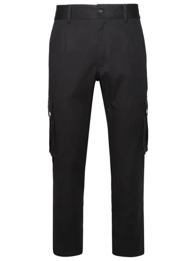 Dolce & Gabbana Cargo Trousers In Black