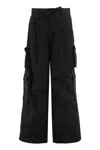 Dolce & Gabbana Cargo Pants In Faille In Black