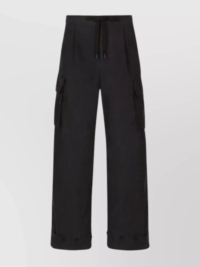 Dolce & Gabbana Cargo Pocket Utility Trousers For Men In Black